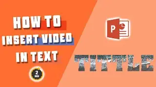 how to insert video in text | how to insert video in text Microsoft PowerPoint