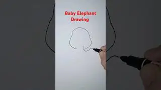 Draw an Elephant  #drawing #shortvideo #shorts #short #elephant #youtubeshorts #youtubeshort