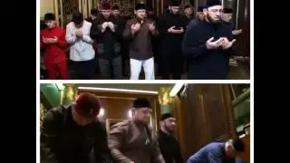 Мы под руководством Адама Шахидова совершили утренний намаз.