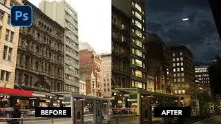 Tutorial mudah photoshop merubah suasana siang menjadi malam