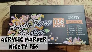 Presentation des feutres acrylique Nicety 136 couleurs
