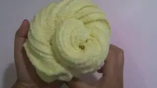 Yellow crunchy slime. Satisfying ASMR. Relaxing. Most Satisfying slime\ Strange hearty video