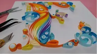 How to make Letter E - Quilling (2nd version)