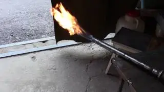Пробный запуск газовой горелки