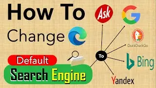 How to change करें default search engine in MS edge or Google Chrome, @TechnoXpress