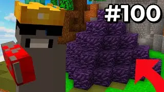 HICE una PROTECCIÓN con 100 BLOQUES DE OBSIDIANA en BEDWARS