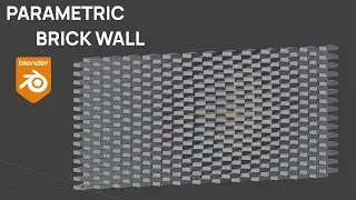 Attract bricks of this striking parametric wall in Blender | Geometry Nodes