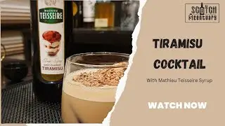 Tiramisu Cocktail with Mathieu Teisseire Syrup @ScotchScentuary #cocktail #tiramisu #homemade