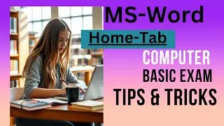 Unleashing the Power of the Home Tab in MS Word | With Dinesh sir! #Exam Tips & Tricks