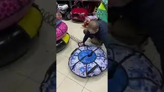 Как правильно накачать тюбинг от Велотойс