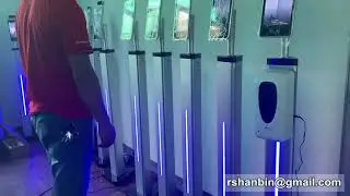Non-contact Body Temperature Detecting Face Recognition Display