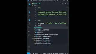 remove Method in Python 
