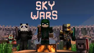 Minecraft: BLACK PANDA AND GREEN ARROW PLAY SKYWARS! (Minecraft Roleplay Mini-Game)