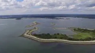 Drone and a boat