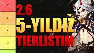 Genshin Impact 2.6 - 5 YILDIZ TIERLIST! | Genshin Impact Türkçe