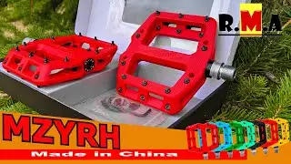 MTB/BMX pedals with a plastic platform and aggressive cleats from MZYRH (model - 926) 👲🚵👍