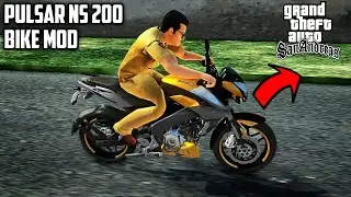 Pulsar 200 NS mod for GTA San Andreas PC & Android | How to install Pulsar Bike in GTA SA
