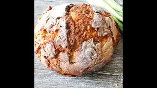 Cheddar Green Onion Sourdough Bread