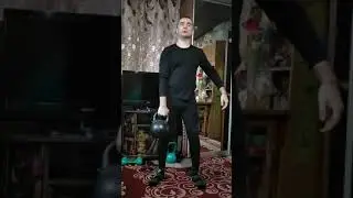 Наклоны в стороны и становая тяга гиря 32 кг