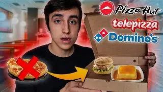 PROVEI TUDO O QUE NINGUÉM COME NA PIZZA HUT, DOMINO'S E TELEPIZZA!