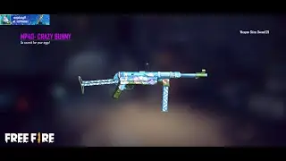 free fire redeem code today live bunny mp40 skin giveaway