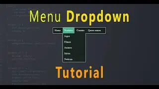 Criando menu horizontal Dropdown com HTML e CSS