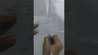 Diagonals of a quadrilateral  ABCD bisect each other . If angle 45°,then  angle B= ,#ytshorts,#math