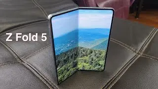 My First Folding Phone! Samsung Galaxy Z Fold 5 Unboxing [Icy Blue] and Setup. First Impressions!