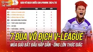 Sau vòng 4 V-League 24/25 | Hấp dẫn kịch tính khi 7 đội đua vô địch