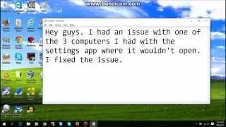 (No longer works) Fix Windows 10 Settings App Crash