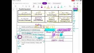 Geometry H1.3A Applying Problem Solving Strategies Part 2