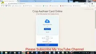 Crop Online Adhaar card