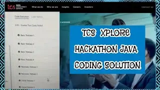 Tcs Xplore Hackathon Java-irt Solution'23|Tcs Xplore Solution To Get Xplore Points#