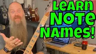 How to Learn note names on Guitar frets!