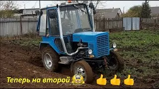 #homemade_tractor  🚜 homemade. Manure and green manure for the winter Autumn plowing
