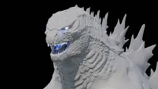 Godzilla Sculpt Showcase / Made in Blender
