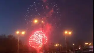 Салют в честь Дня Победы 9 мая 2022 года. ВДНХ.Москва