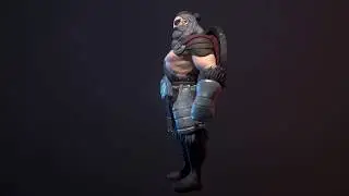 3D Zbrush Stylized Viking Turntable