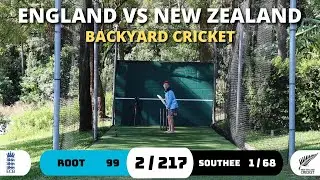 BACKYARD CRICKET - England vs New Zealand