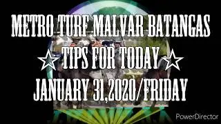 JAN 31,2020 - MMTCI - TIPS FOR TODAY