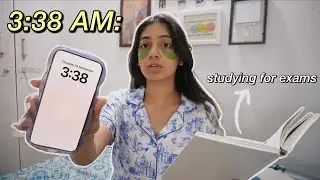 PULLING AN ALL-NIGHTER!😴 *till sunrise* studying for exams, productive & fun