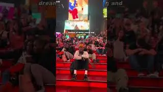 Sam Opoku singing his song “Old” in Times Square 💔 #lyrics #samopoku #ghana #nigeria #newyork  #old