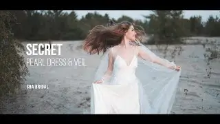 "Secret" - Pearl Dress by SBA Bridal | Veil With Pearls Embroidery