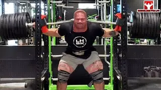392 KG SQUAT - World's Strongest Man - Mitchell Hooper Workout