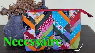 NECESSÁIRE COM ABERTURA AMPLA, A NECESSÁIRE BÁSICA COM UM TOQUE ESPECIAL! PASSO A PASSO