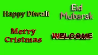 3D Text animation green screen || 7 Free text animation Noncopyrighted