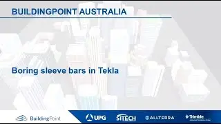 Tekla Structures - Boring sleeve bars in Tekla