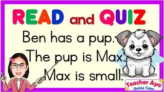 LET'S READ| Short Stories with questions | Reading Comprehension | Teacher Aya Onlie Tutor