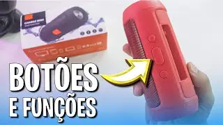 Caixa de som Bluetooth Charge Mini: como usar os botões e quais as suas funções