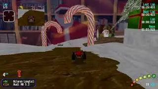 Re-Volt PC Gameplay 20 - Candy Cane at Christmas Snow Globe (Christmas 2023 Special)